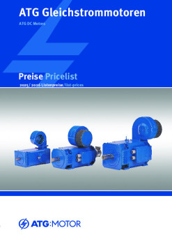 Endkundenpreisliste ATG Gleichstrommotor